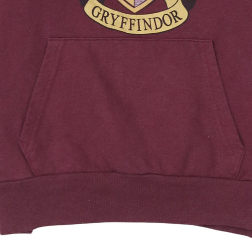 Harry Potter Gryffindor Burgundy Hoodie Women's UK 10/12 Pullover