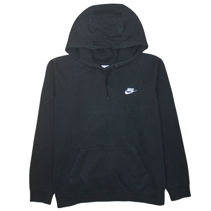 Nike Womens Black XL Pullover Hoodie Cotton Blend Sportswear