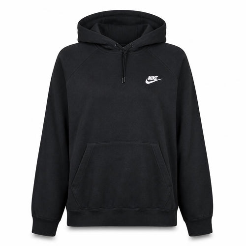 Nike Womens Black XL Pullover Hoodie Cotton Blend Sportswear