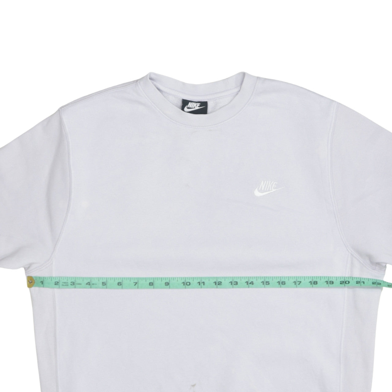 Nike Womens White Cotton Blend Pullover Sweatshirt M