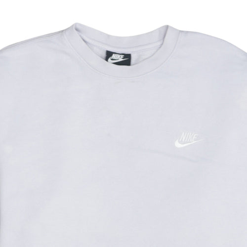Nike Womens White Cotton Blend Pullover Sweatshirt M