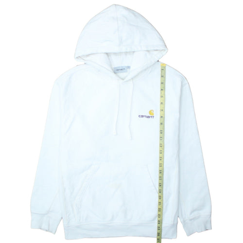 Carhartt WIP Men's White L Pullover Hoodie Fleece Sweatshirt