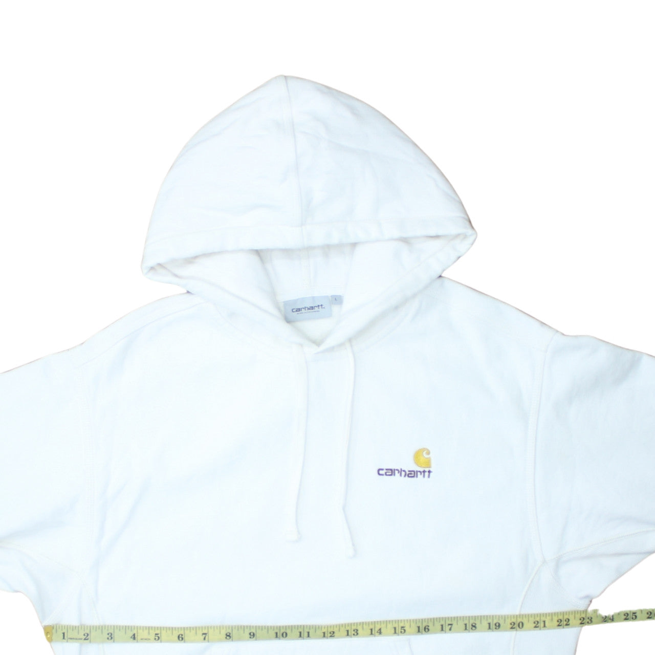 Carhartt WIP Men's White L Pullover Hoodie Fleece Sweatshirt