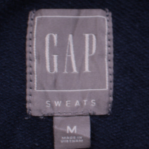 GAP Men's Blue Pullover Hoodie Medium Fleece Sweatshirt