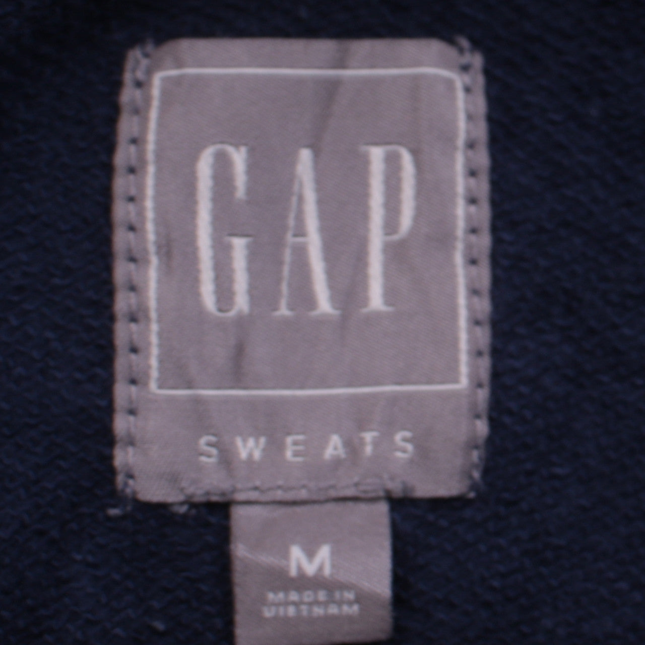 GAP Men's Blue Pullover Hoodie Medium Fleece Sweatshirt