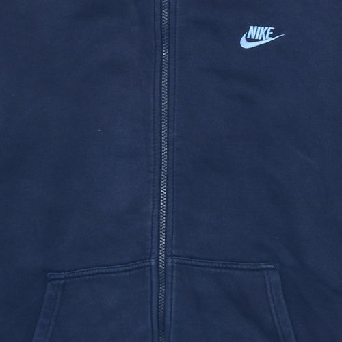 Nike Men's Blue Full Zip Hoodie Size L Sportswear