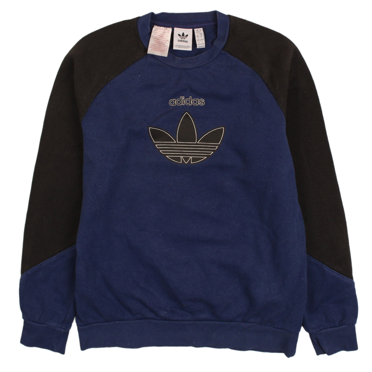 Adidas Boys Blue and Black Crew Neck Sweatshirt Size 13-14 Years