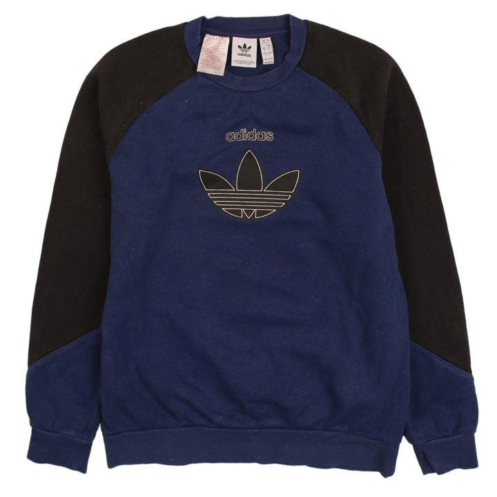 Adidas Boys Blue and Black Crew Neck Sweatshirt Size 13-14 Years
