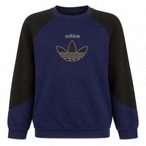 Adidas Boys Blue and Black Crew Neck Sweatshirt Size 13-14 Years