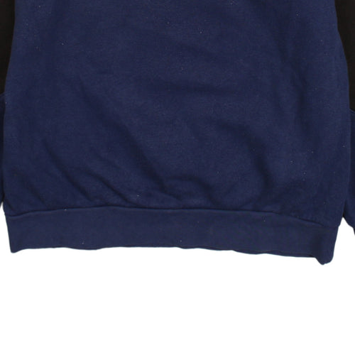 Adidas Boys Blue and Black Crew Neck Sweatshirt Size 13-14 Years