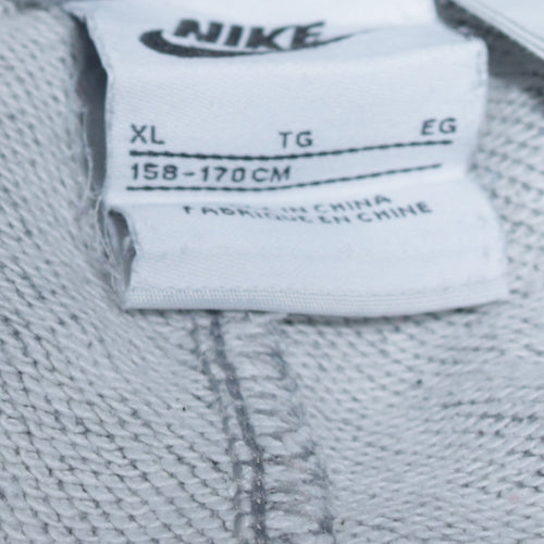 Nike Boys Grey XL Jogger Sweatpants with Drawstring Waist and Pockets