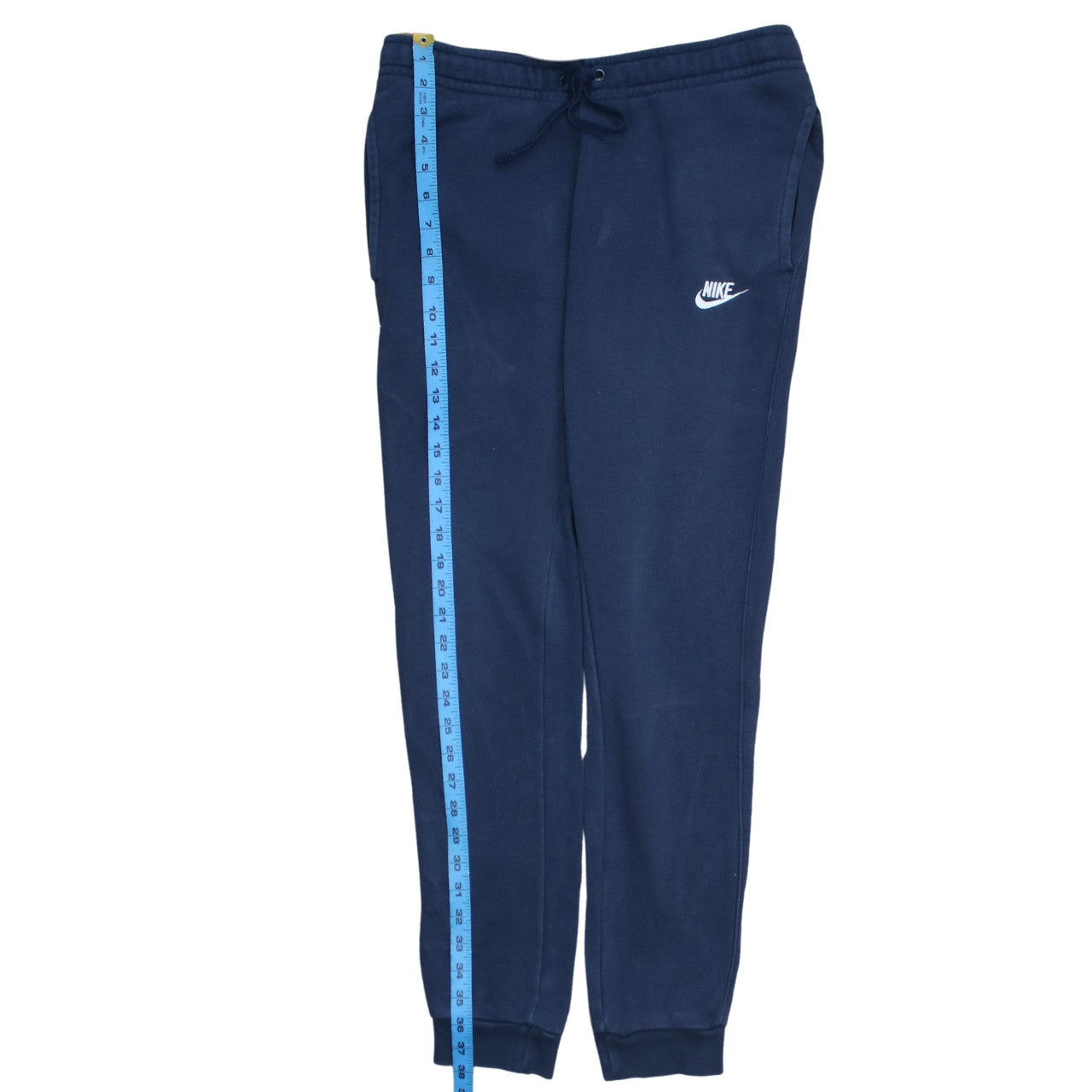 Nike Men's Blue Fleece Jogger Sweatpants Size S Drawstring Tapered Fit
