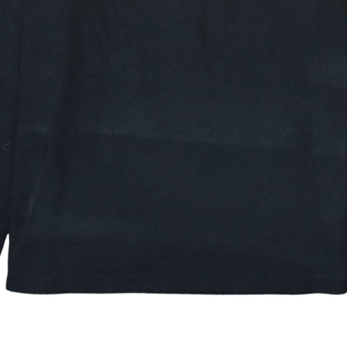 Champion Men’s Black Yellow 1/2 Zip Sweatshirt Fleece L