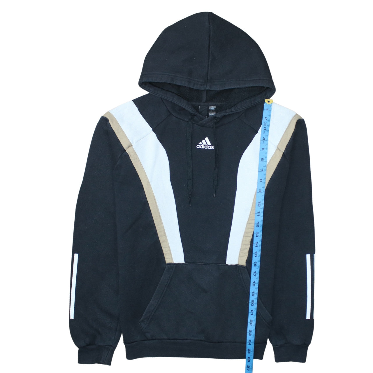 Adidas Men’s Black Pullover Hoodie S Logo Sports Fleece Sweatshirt