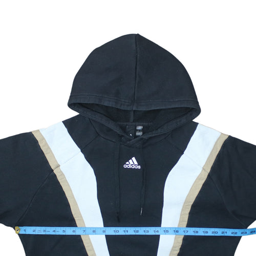 Adidas Men’s Black Pullover Hoodie S Logo Sports Fleece Sweatshirt