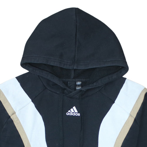 Adidas Men’s Black Pullover Hoodie S Logo Sports Fleece Sweatshirt
