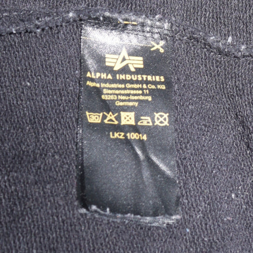 Alpha Industries Men's Black NASA Crew Neck Sweatshirt M