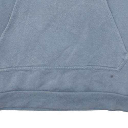 adidas Men Grey Small Pullover Hoodie Fleece Logo Sports Sweatshirt