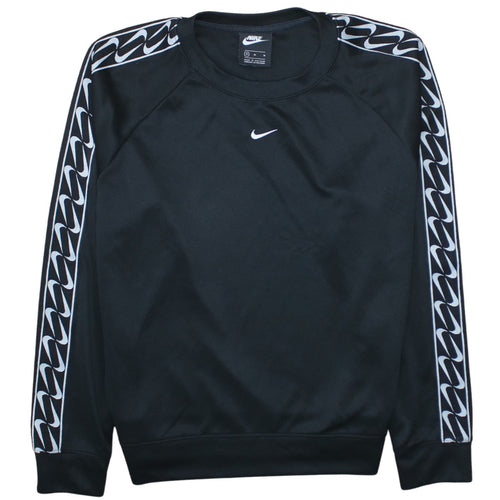 Nike Men's Black Crew Neck Logo Pullover Sweatshirt Size M