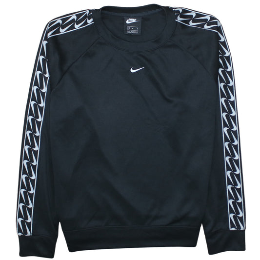 Nike Men's Black Crew Neck Logo Pullover Sweatshirt Size M