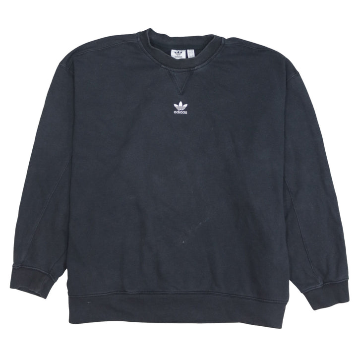 adidas Women's Black Crew Neck Pullover Sweatshirt Size 18