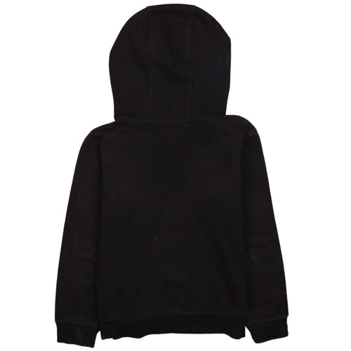 The North Face Boys Black Pullover Hoodie M Full Logo Casual Sweatshirt