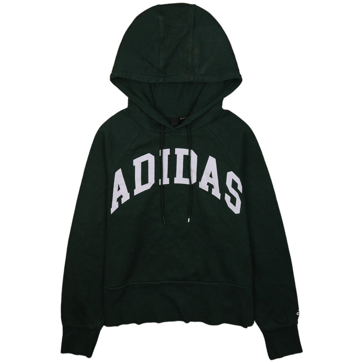 Adidas Womens Dark Green Pullover Hoodie XS Hooded Sweatshirt