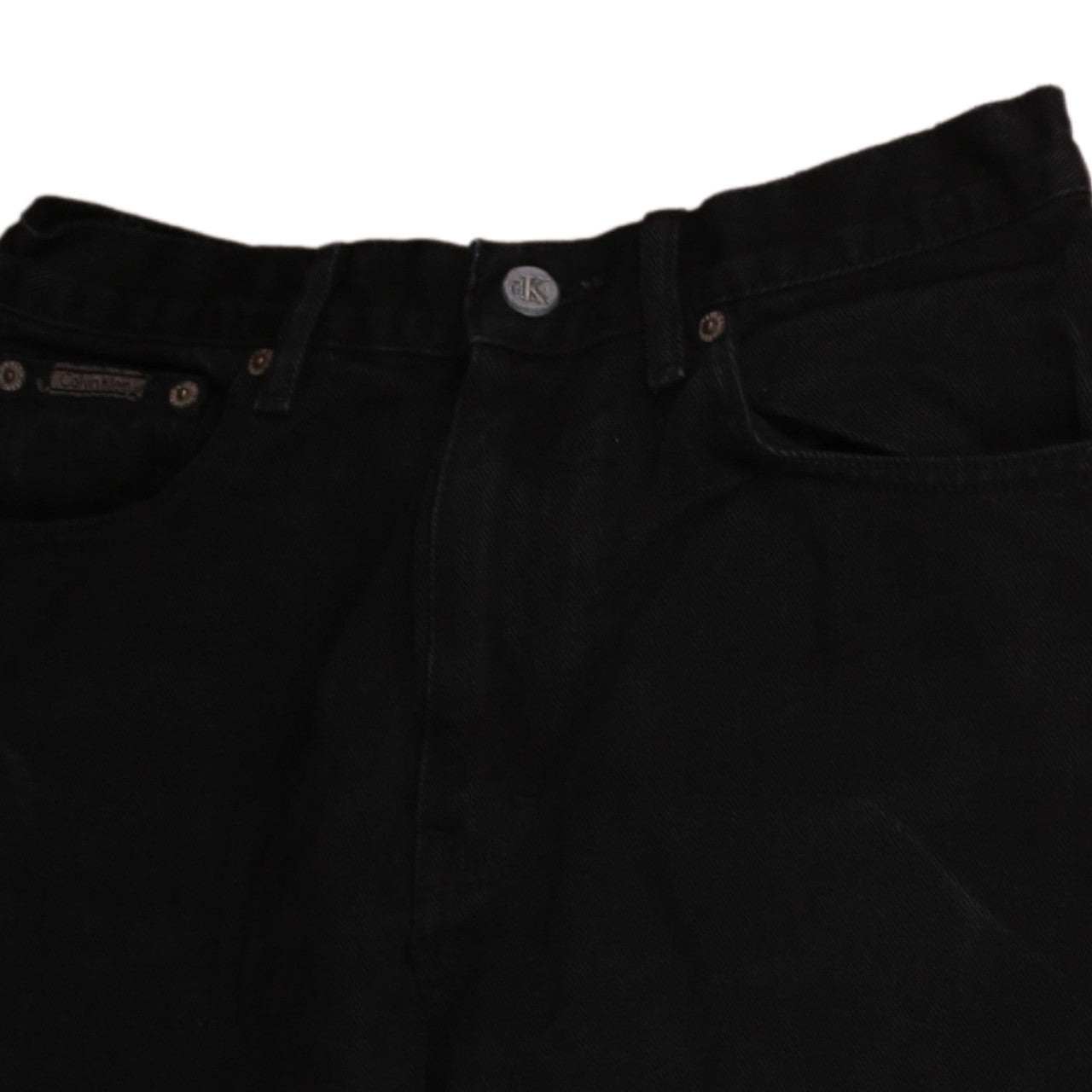 Calvin Klein Womens Black Straight Jeans Size 6 Regular Fit