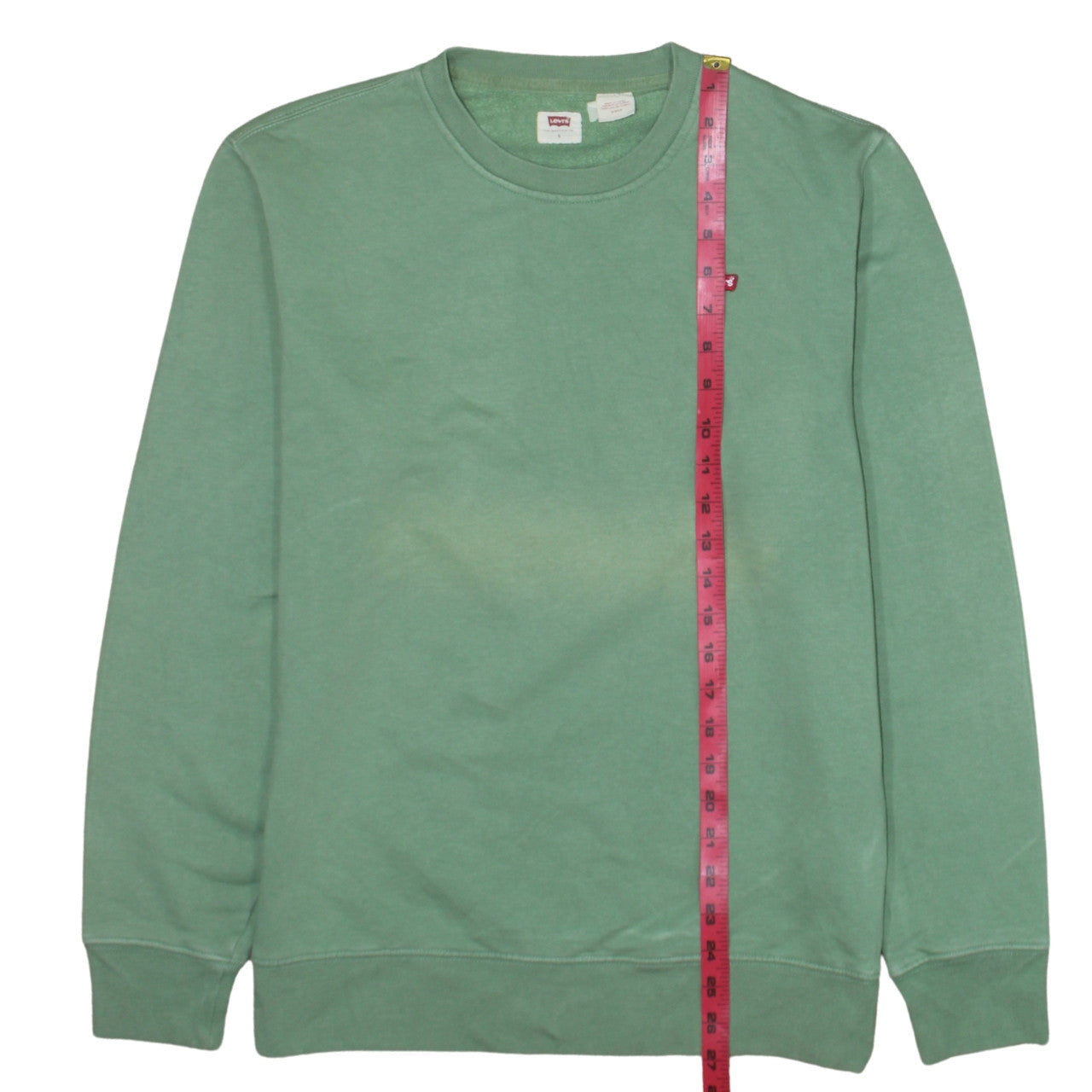 Levi's Men's Green Crew Neck Fleece Sweatshirt Size S Regular Fit