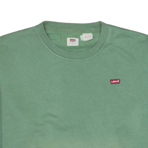 Levi's Men's Green Crew Neck Fleece Sweatshirt Size S Regular Fit