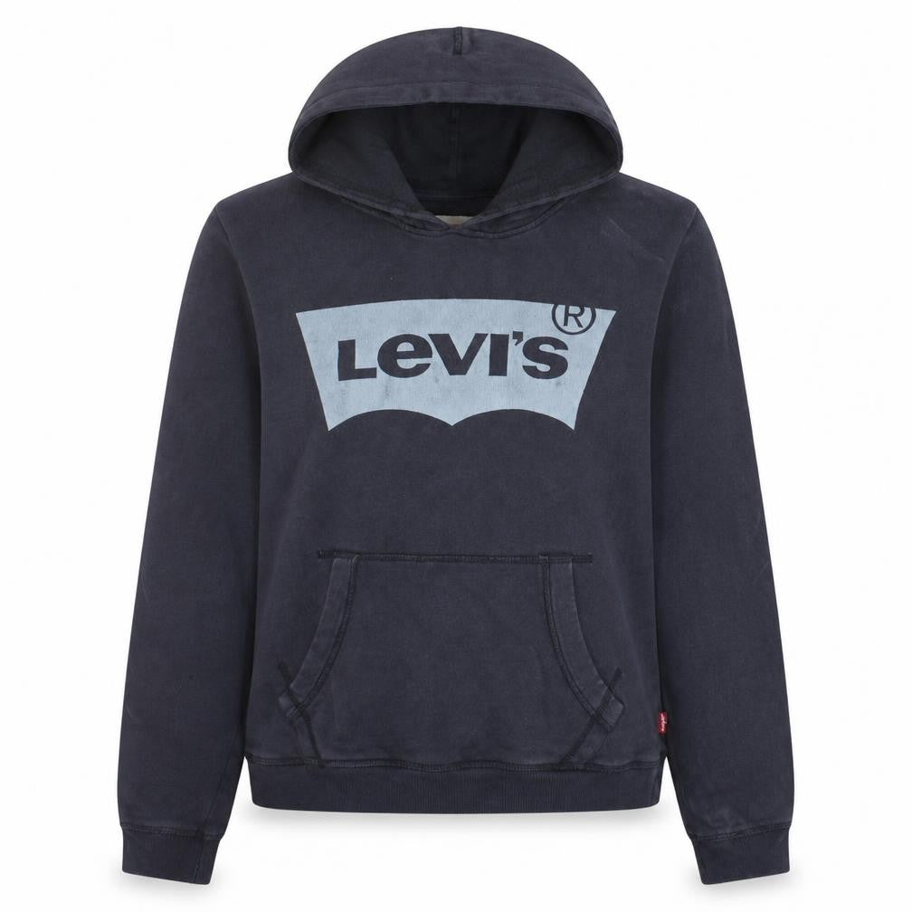 Front view of Levi’s Women’s Black, size UK 16, Cotton Logo Pullover Hoodie