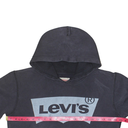 Levi’s Women’s Black Size 16 Cotton Logo Pullover Hoodie