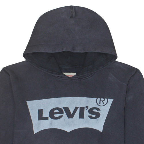 Levi’s Women’s Black Size 16 Cotton Logo Pullover Hoodie