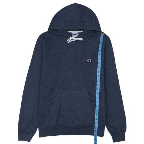 Champion Women’s Navy Blue Pullover Hoodie Large Cotton Blend