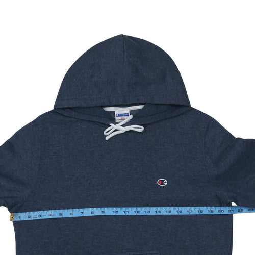 Champion Women’s Navy Blue Pullover Hoodie Large Cotton Blend