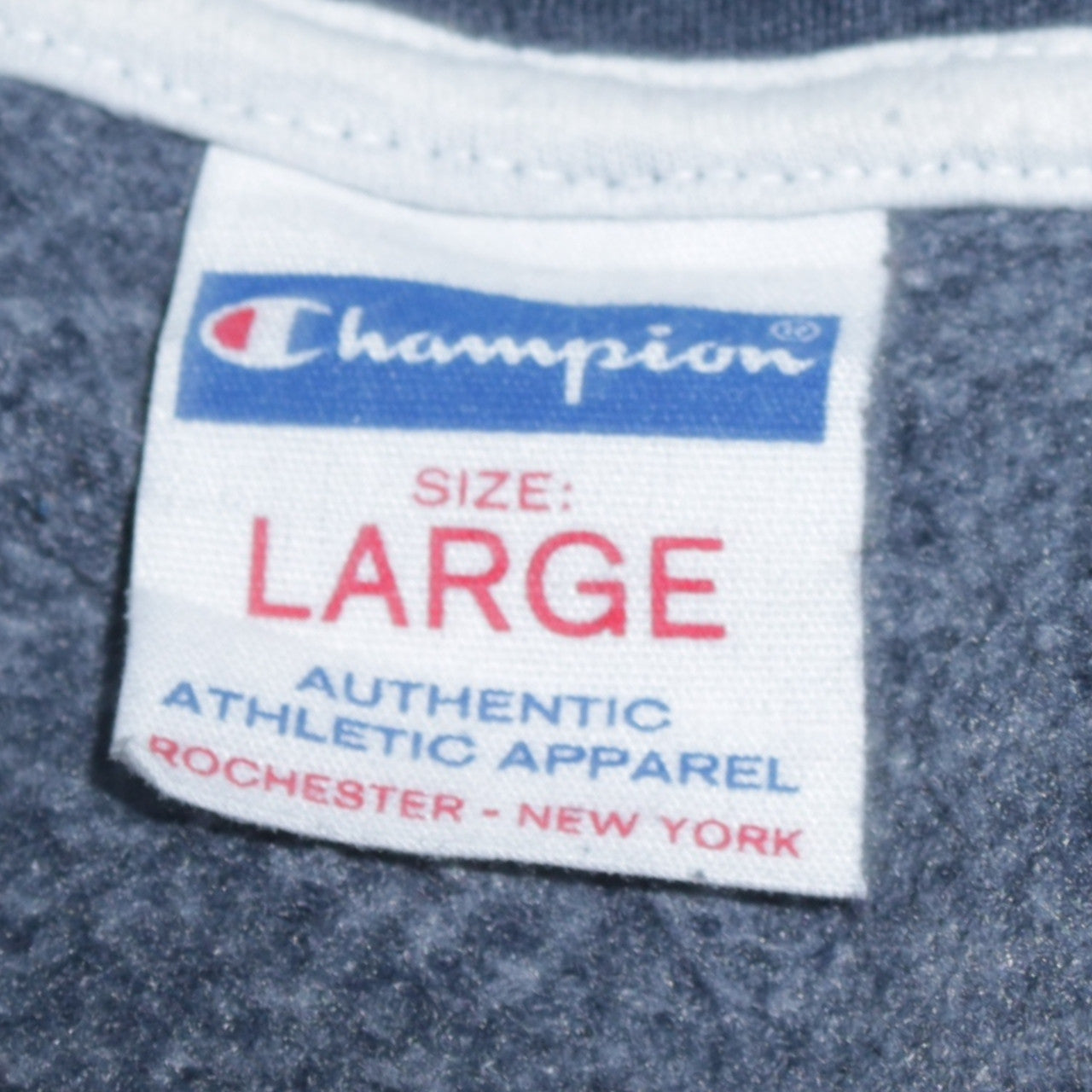 Champion Women’s Navy Blue Pullover Hoodie Large Cotton Blend