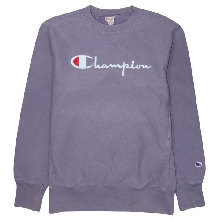 Champion Womens Purple XL Reverse Weave Cotton Sweatshirt