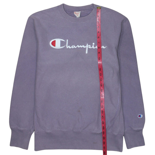 Champion Womens Purple XL Reverse Weave Cotton Sweatshirt