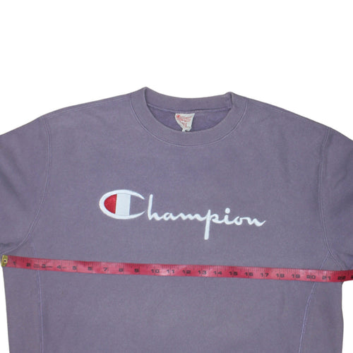 Champion Womens Purple XL Reverse Weave Cotton Sweatshirt