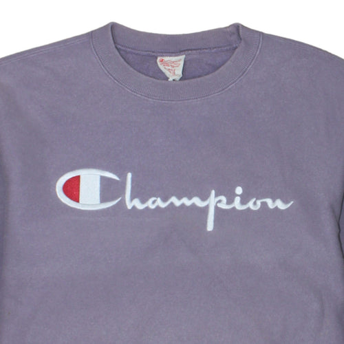 Champion Womens Purple XL Reverse Weave Cotton Sweatshirt