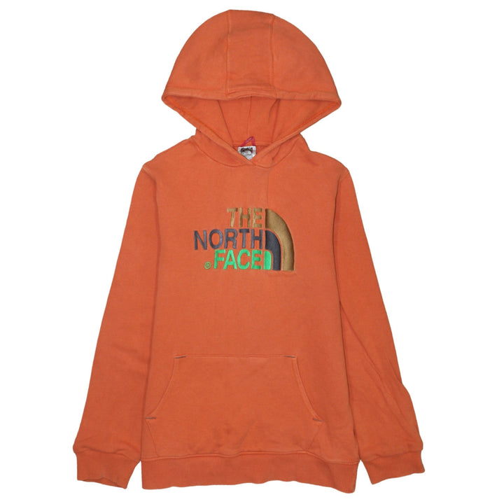The North Face Boys Orange Pullover Hoodie L Youth Embroidered Logo