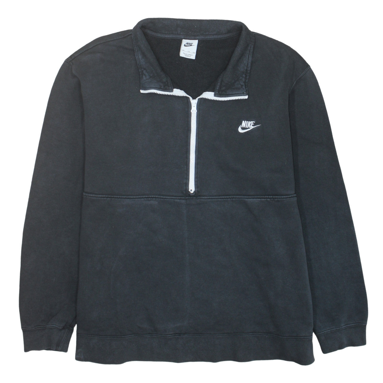 Nike Men's Black 1/2 Zip Fleece Sweatshirt 2XL Regular Fit