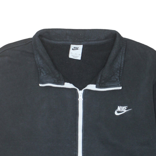 Nike Men's Black 1/2 Zip Fleece Sweatshirt 2XL Regular Fit