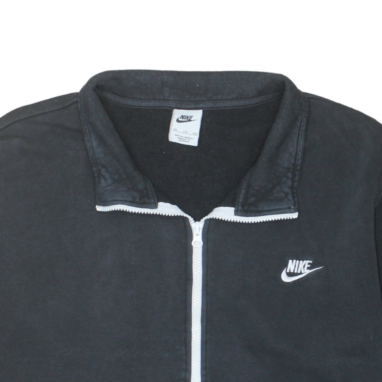 Nike Men's Black 1/2 Zip Fleece Sweatshirt 2XL Regular Fit