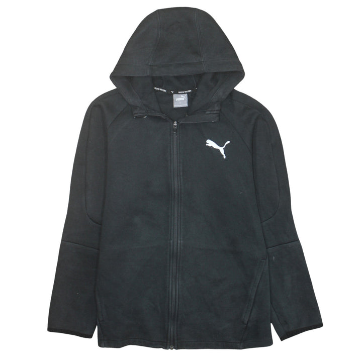 Puma Men's Black Full Zip Hoodie Size L Sports Fleece Jacket