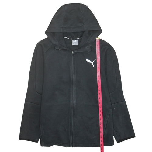 Puma Men's Black Full Zip Hoodie Size L Sports Fleece Jacket