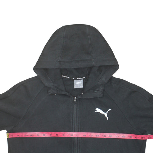 Puma Men's Black Full Zip Hoodie Size L Sports Fleece Jacket