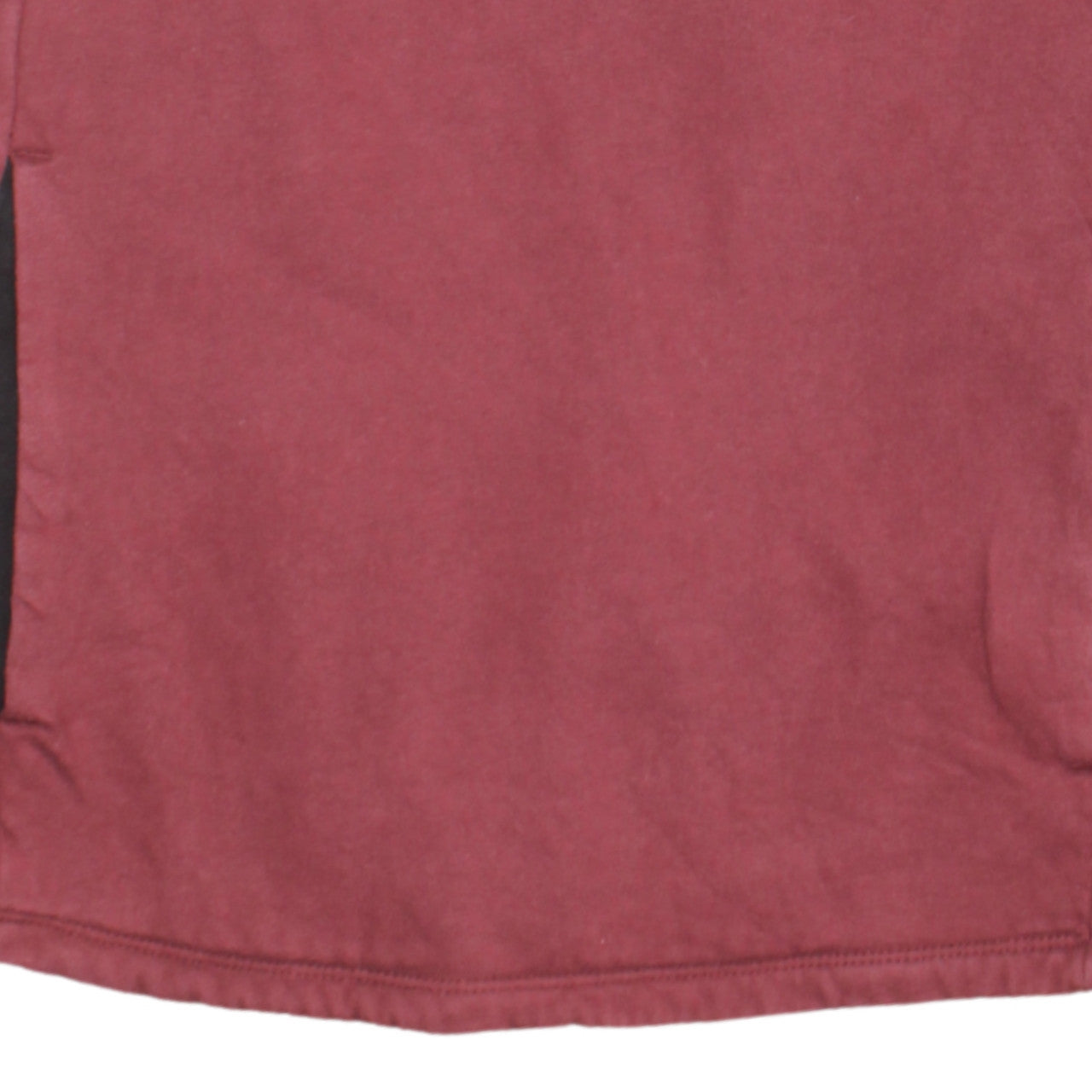 The North Face Womens Burgundy 1/4 Zip Hoodie Cotton L