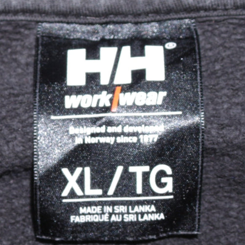 Helly Hansen Men's Black XL Pullover Hoodie Cotton Workwear