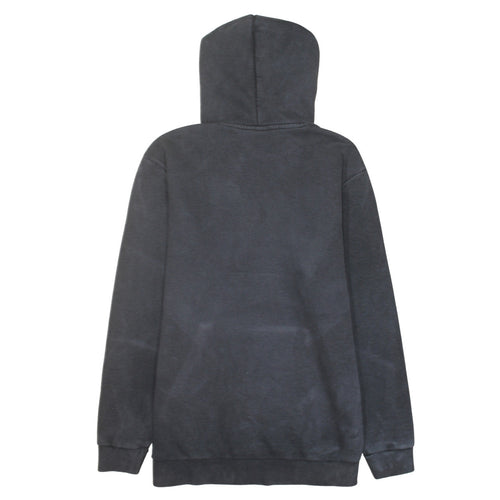 Adidas Men Black Pullover Hoodie L Fleece Sports Logo